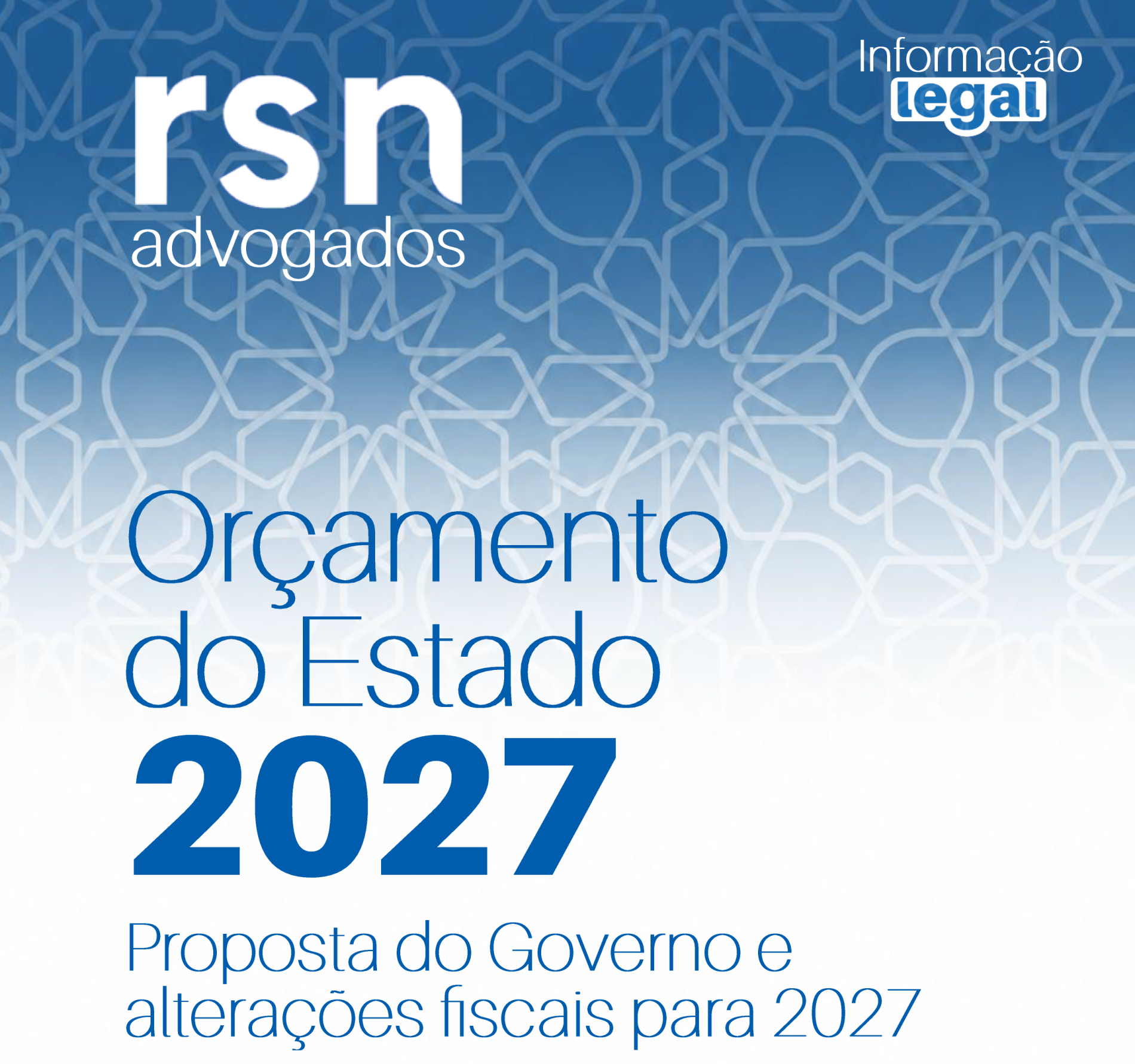 Proposta de Lei do Orçamento do Estado para 2027